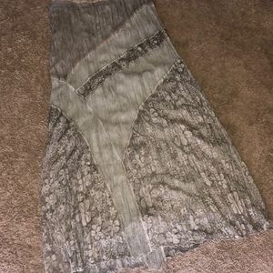 Chico's Gray A-Line Skirt